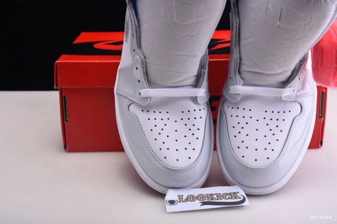 1st Kicks Shoes Air Blue CK6637-104 1 Zoom Jordan Racer Retro High White 0715